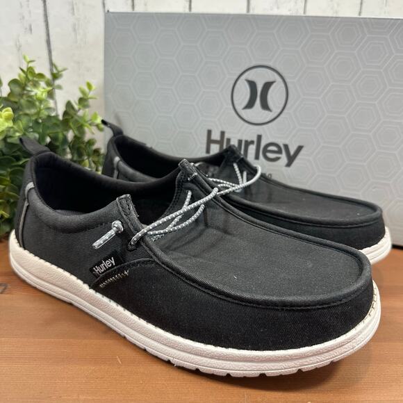 Hurley Men's Laguna Black Lightweight Memory Foam Casual Shoes Size 8 - Picture 2 of 10